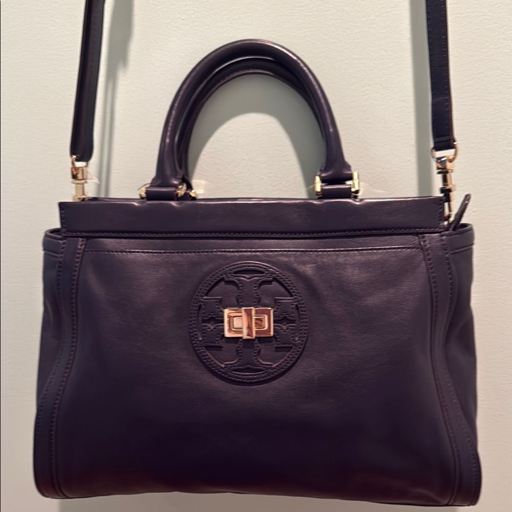 Tory Burch Blue Leather Handbag